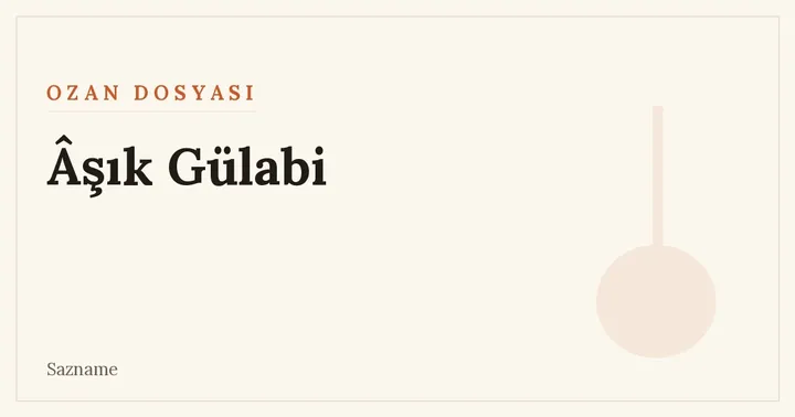 Bağlama tutan bir ozanın silüeti