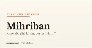 'Mihriban' başlıklı Sazname türkü hikâyesi kapağı; sıcak Anadolu tonları.
