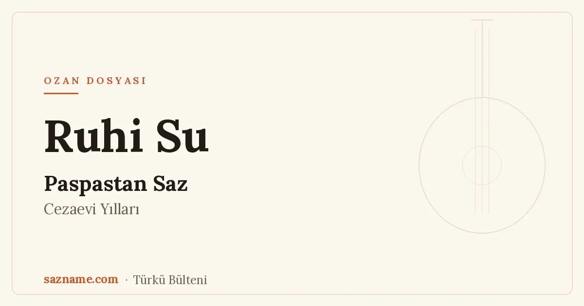 Cezaevi penceresi önünde tek telli bir bağlama silüeti